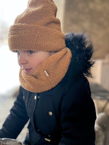 PINKIE Mütze Label Teddy Brown