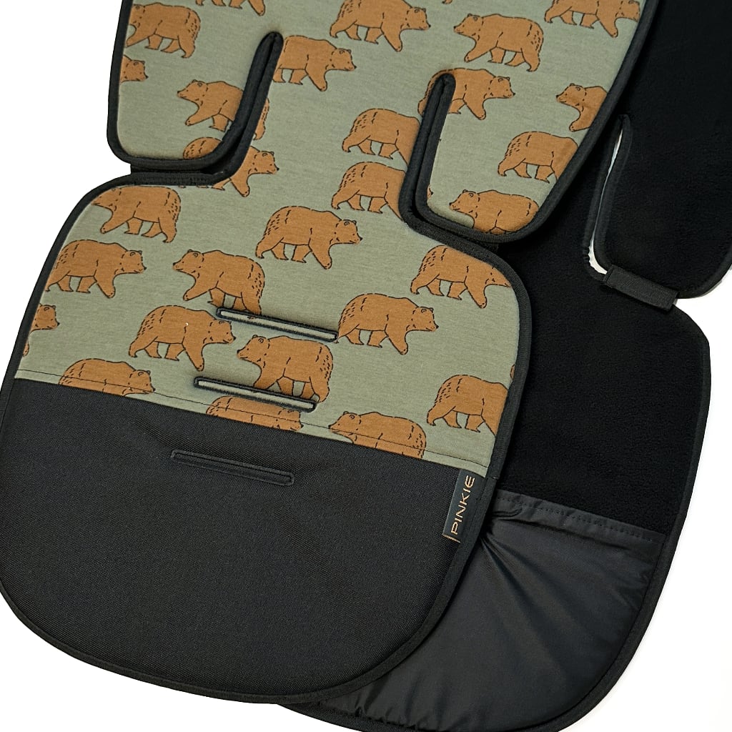 Verlängerte Sitzeinlage Pinkie Bear Green