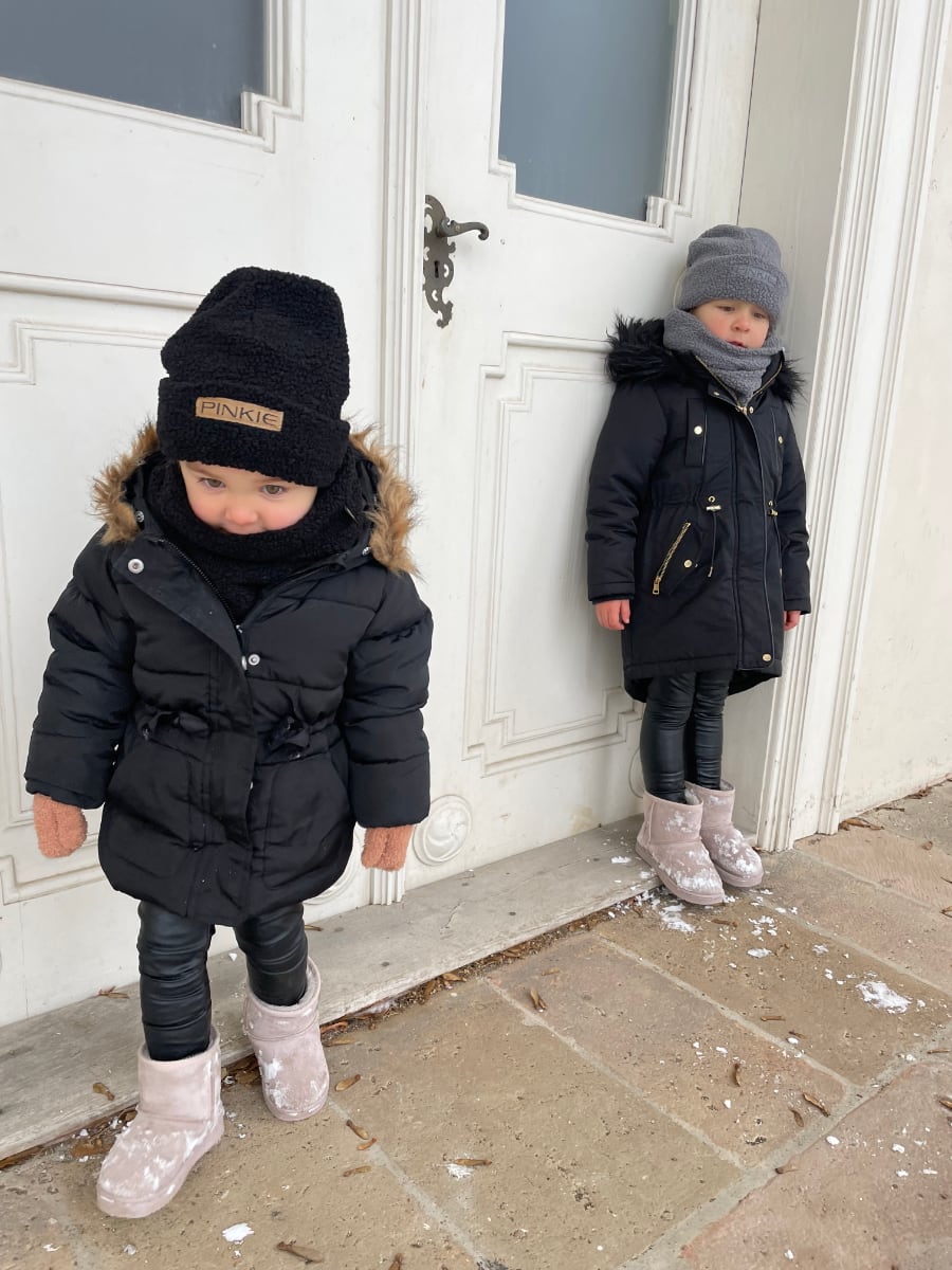 PINKIE Mütze Label Teddy Black