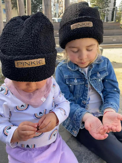 PINKIE Mütze Label Teddy Black