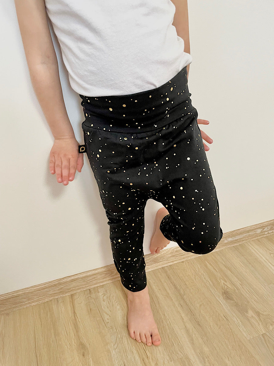 PINKIE Jogginghose Shine Gold Black
