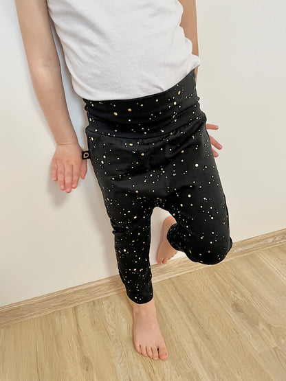 PINKIE Jogginghose Shine Gold Black