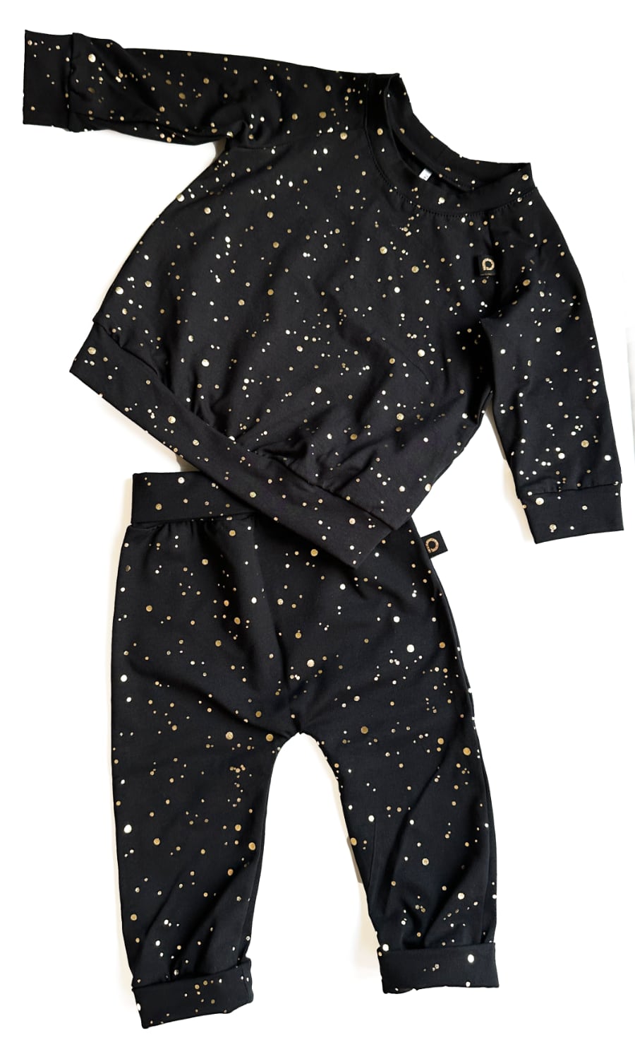 PINKIE Jogginghose Shine Gold Black