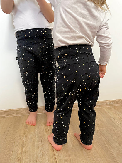 PINKIE Jogginghose Shine Gold Black