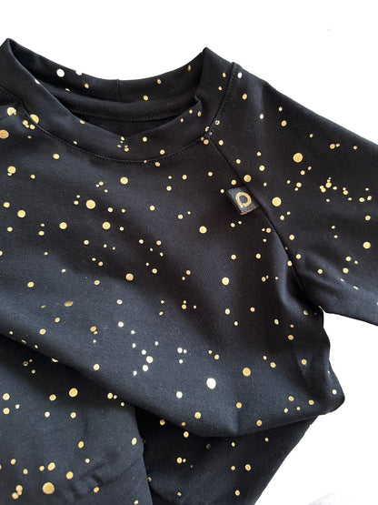 PINKIE Sweatshirt Shine Gold Black