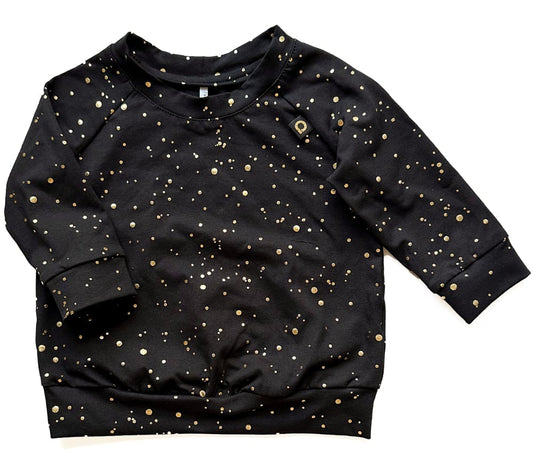 PINKIE Sweatshirt Shine Gold Black