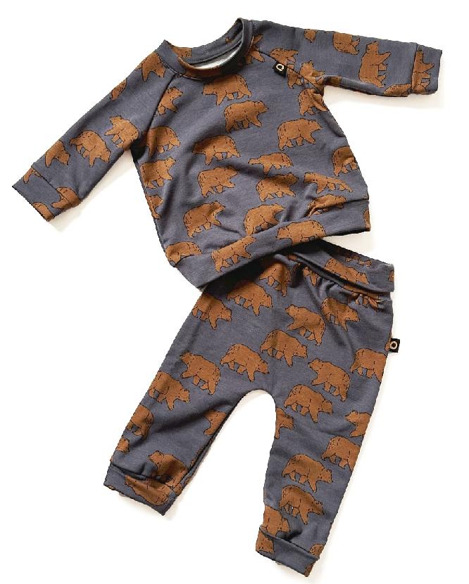 PINKIE Sweatshirt Bear Anthracite