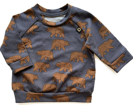 PINKIE Sweatshirt Bear Anthracite