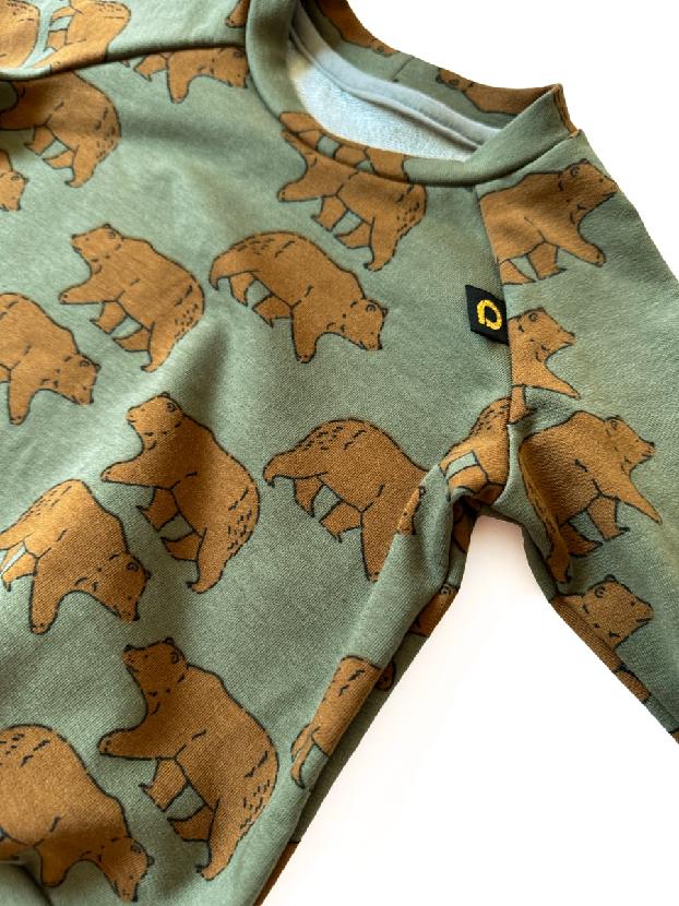 PINKIE Sweatshirt Bear Green