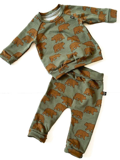 PINKIE Sweatshirt Bear Green