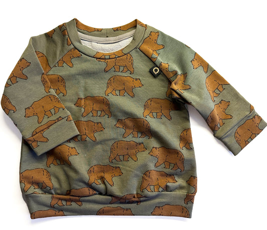 PINKIE Sweatshirt Bear Green