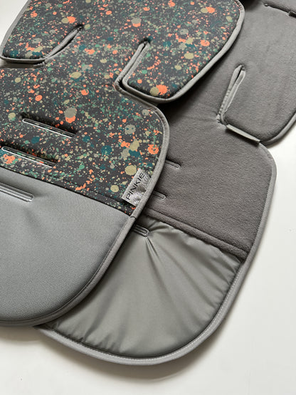 PINKIE Verlängerte Sitzeinlage Neon Spot Grey