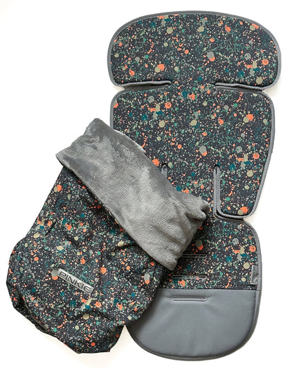 PINKIE Verlängerte Sitzeinlage Neon Spot Grey