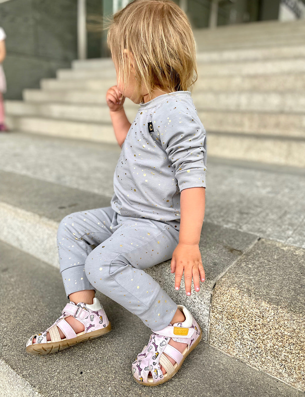 PINKIE Sweatshirt Shine Gold Grey