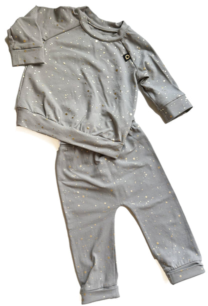 PINKIE Sweatshirt Shine Gold Grey