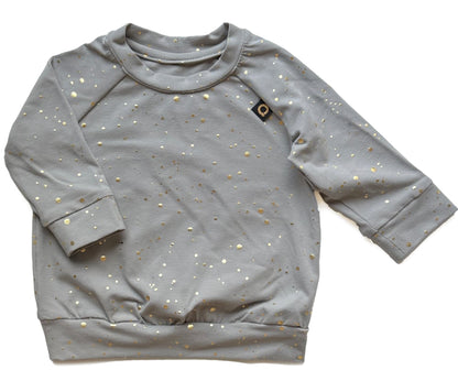PINKIE Sweatshirt Shine Gold Grey