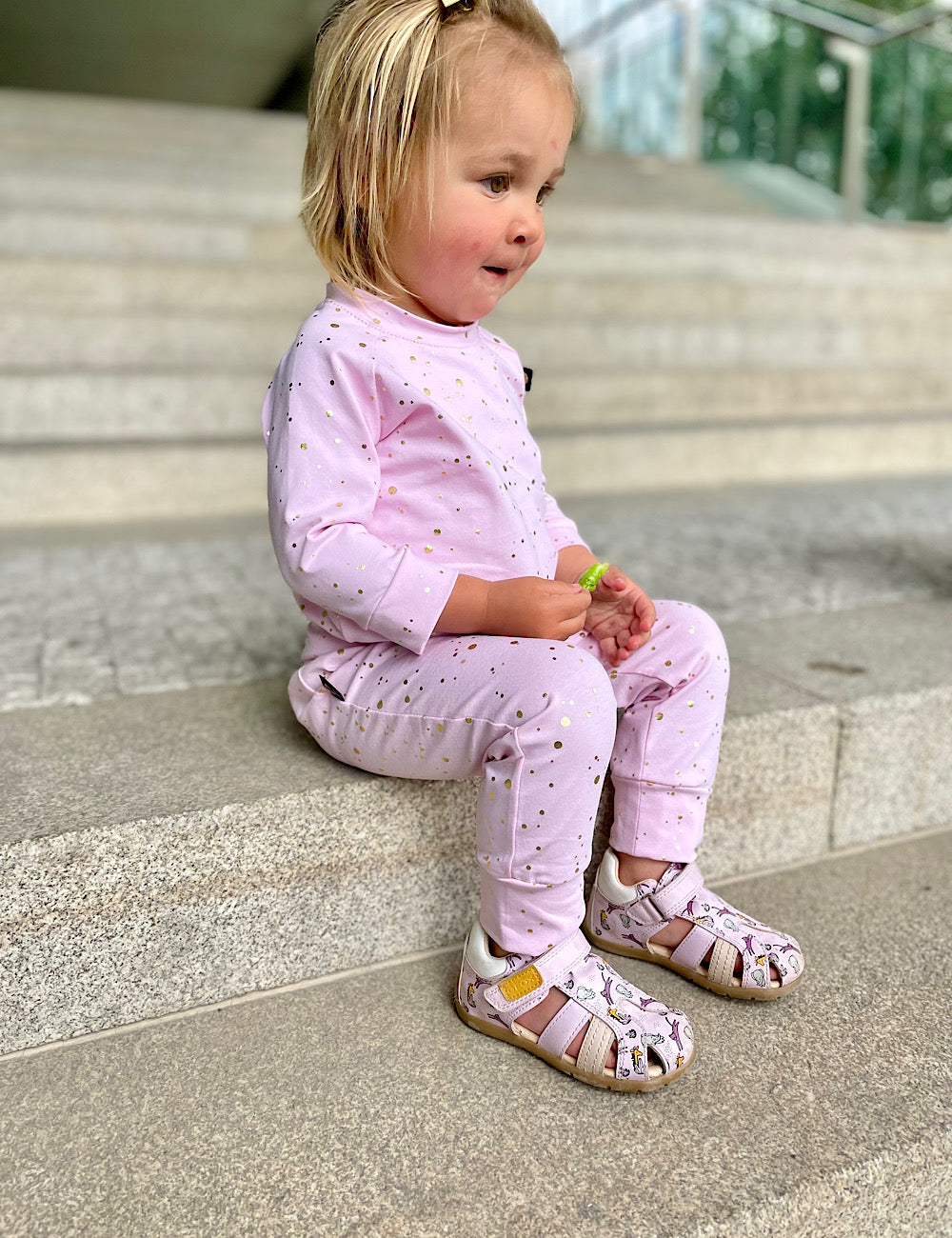 PINKIE Sweatshirt Shine Gold Pink