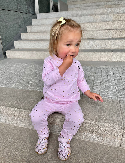 PINKIE Sweatshirt Shine Gold Pink