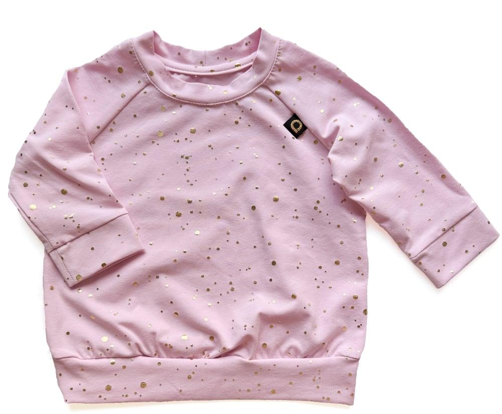 PINKIE Sweatshirt Shine Gold Pink