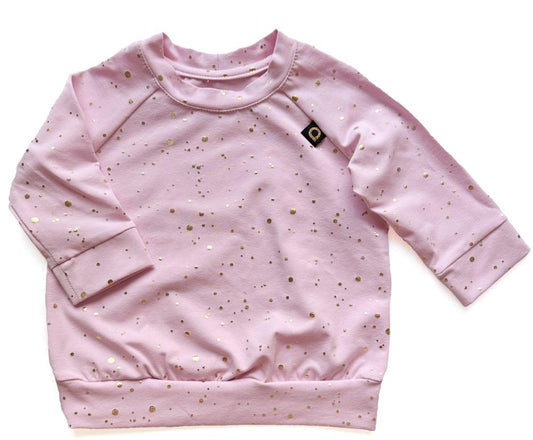PINKIE Sweatshirt Shine Gold Pink