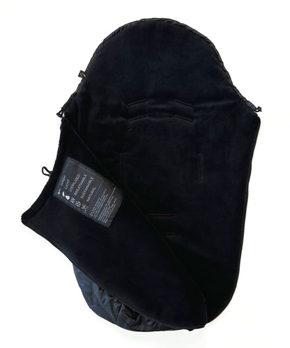 PINKIE Daunen Winterfußsack  Superfine Vee Black 0-12 Monate