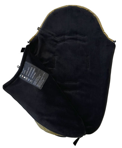 PINKIE Daunen Winterfußsack Superfine Vee Olive 0-12 Monate