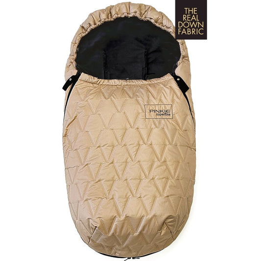 PINKIE Daunen Winterfußsack Superfine Vee Sand