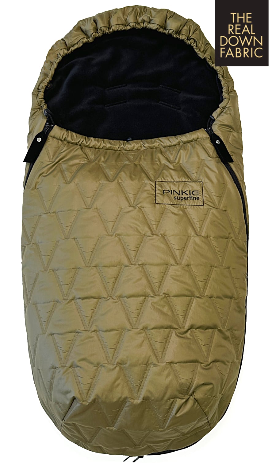 PINKIE Daunen Winterfußsack Superfine Vee Olive
