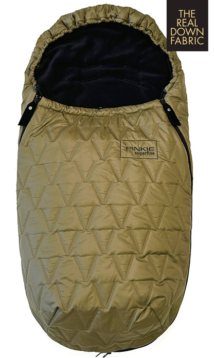 PINKIE Daunen Winterfußsack Superfine Vee Olive