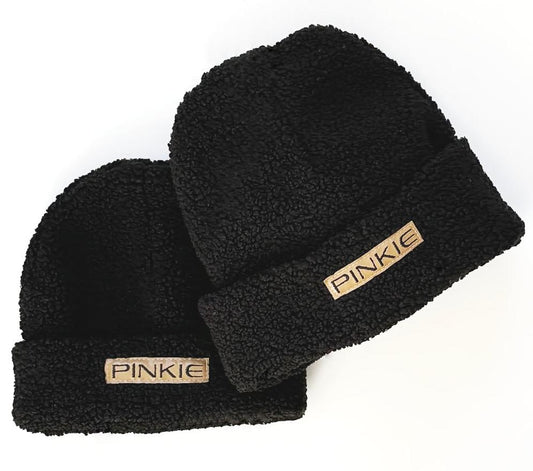 PINKIE Mützen Label Teddy Black Duo