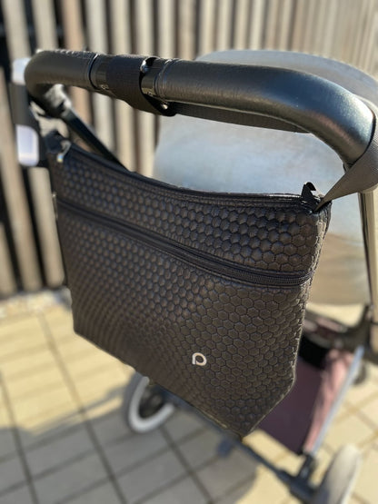 PINKIE Wickeltasche Black Comb