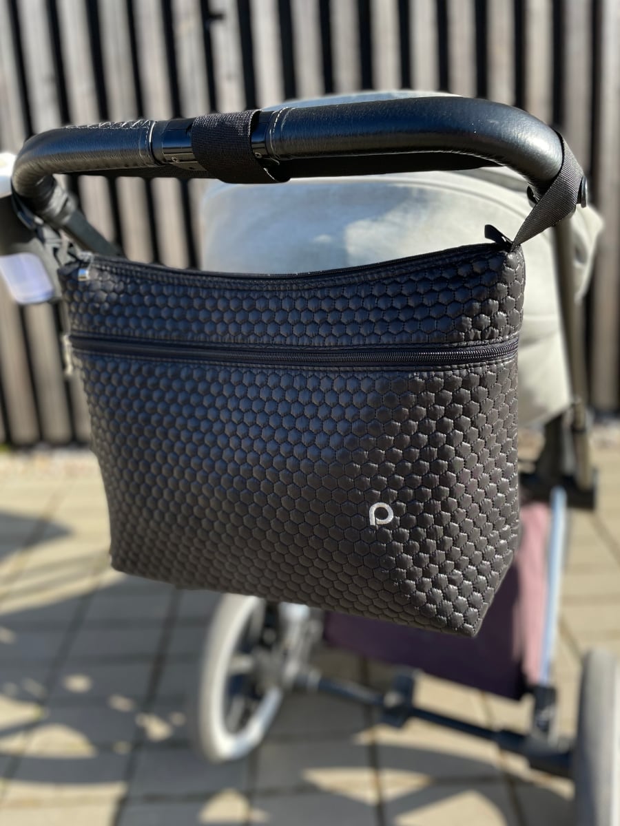 PINKIE Wickeltasche Black Comb