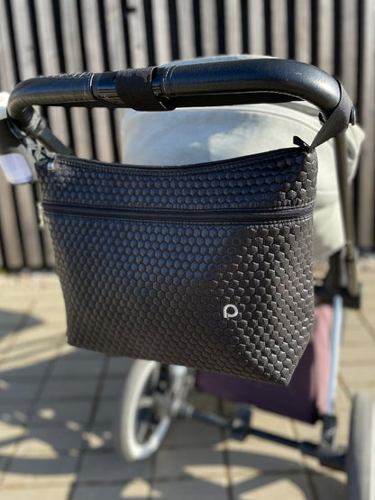 PINKIE Wickeltasche Black Comb