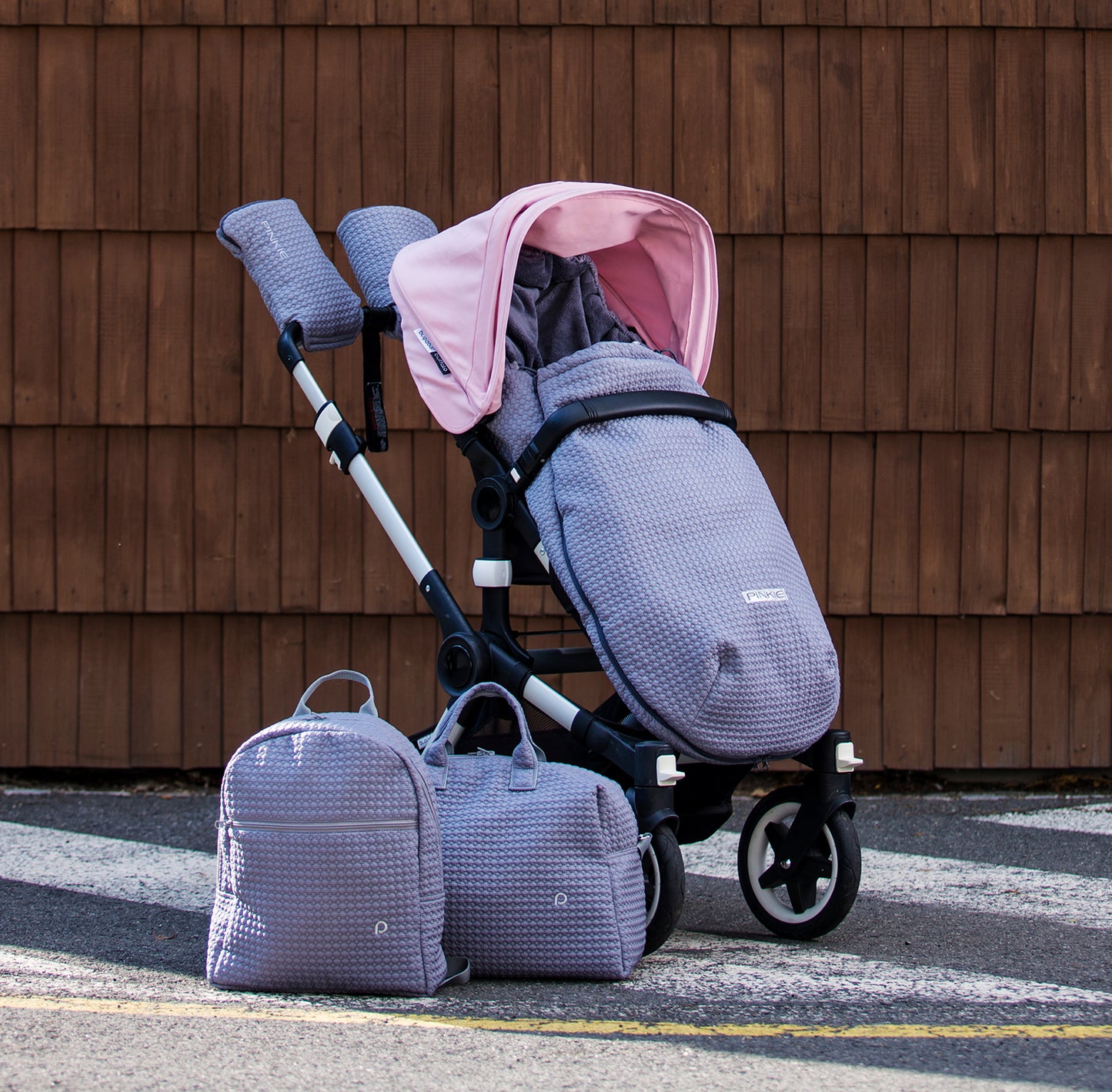 PINKIE Gurtpolster Small Grey Comb