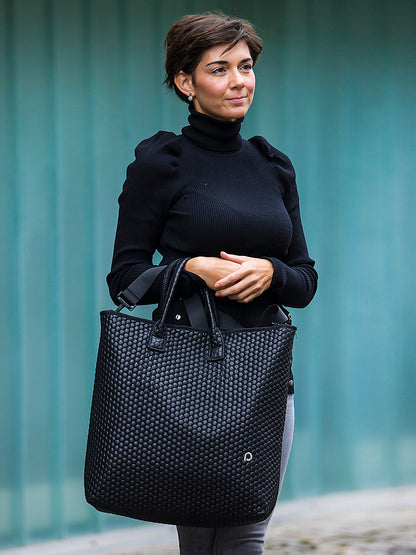 PINKIE Shopper Tasche Black Comb
