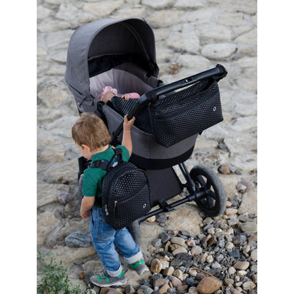 PINKIE Kinderrucksack Black Comb