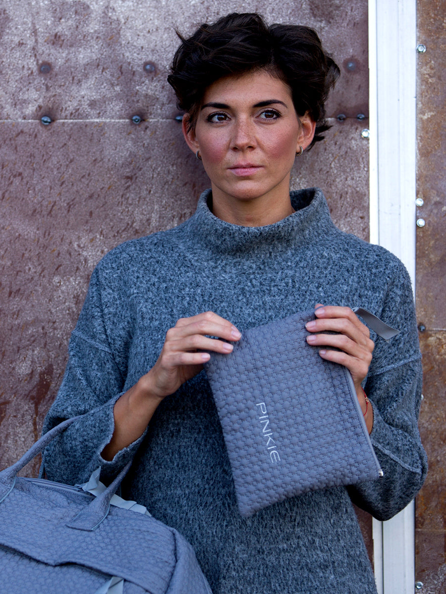 PINKIE Kosmetiktasche Small Grey Comb