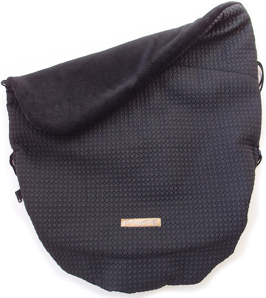 PINKIE Warme zubindbare Decke Small Black Comb