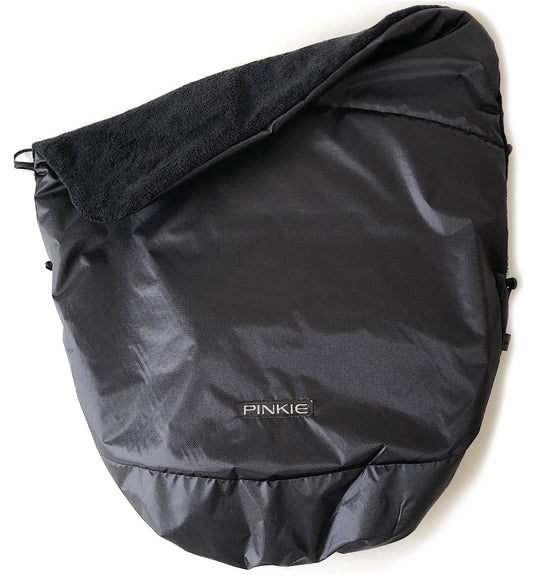 Warme zubindbare Decke Pinkie Plain Black