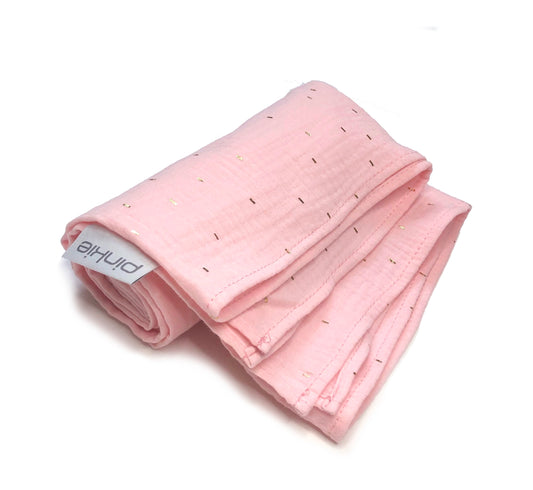Große Mullwindel  Pinkie Muslin Light Pink