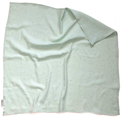 Große Mullwindel Pinkie Muslin Mint