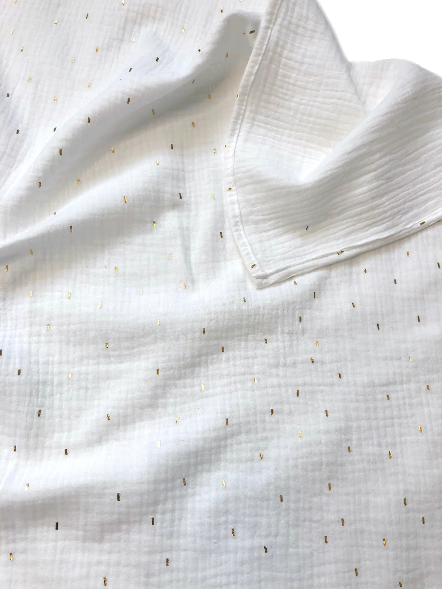 Große Mullwindel Pinkie Muslin White