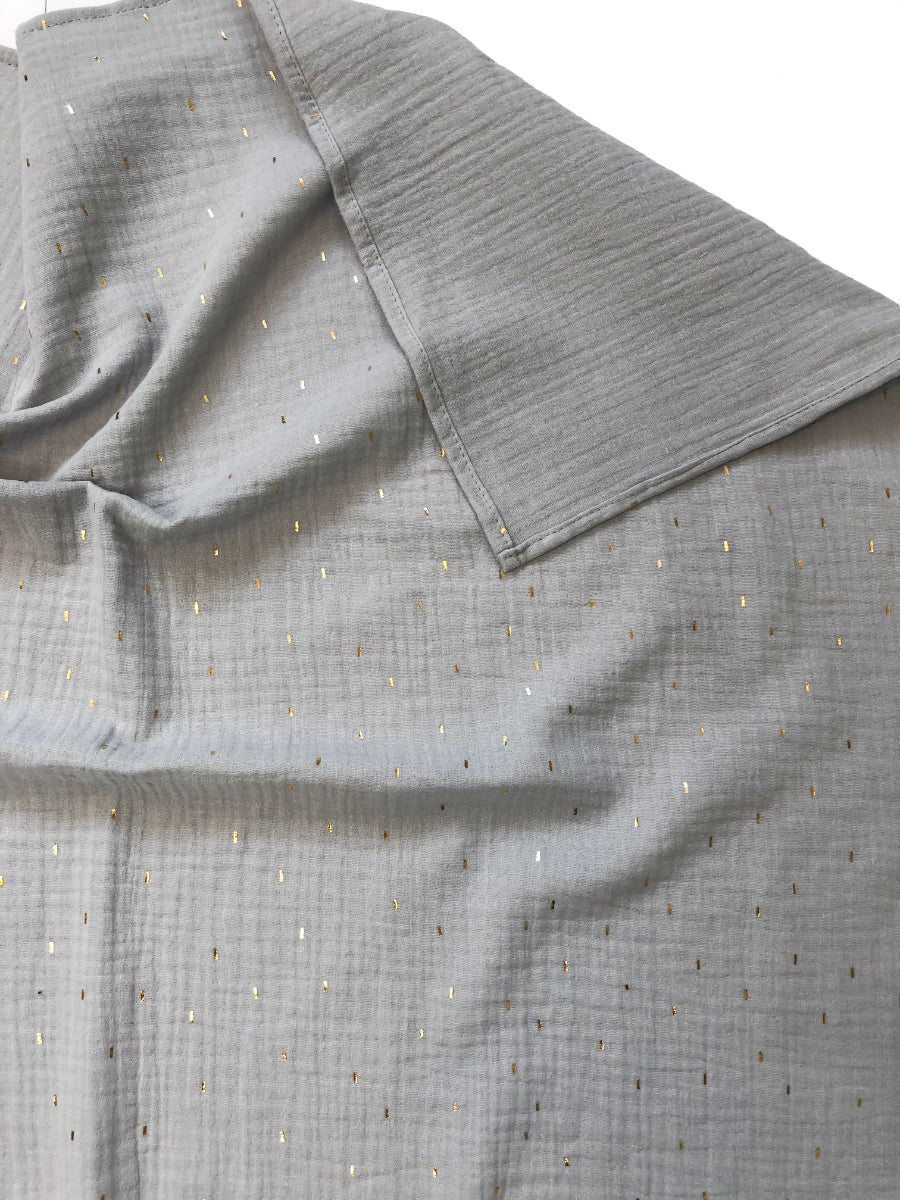 Große Mullwindel Pinkie Muslin Grey