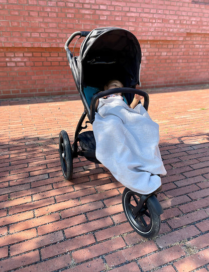 Große Mullwindel Pinkie Muslin Grey