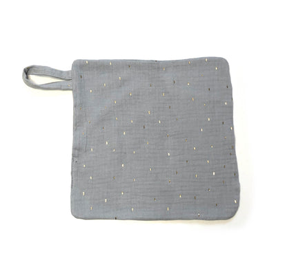 Waschlappen  Pinkie Muslin Grey