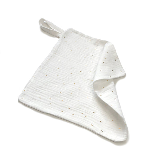 Waschlappen Pinkie Muslin White
