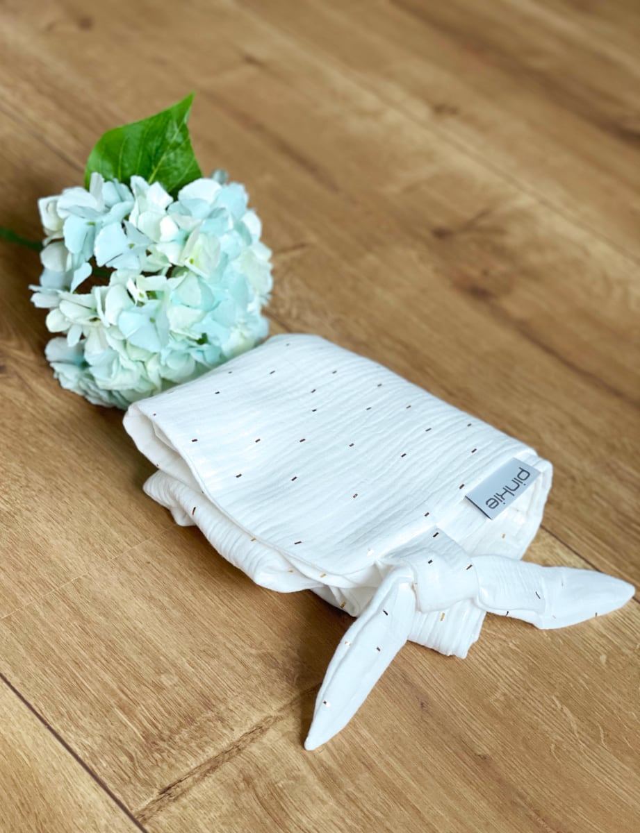 Sommerdecke Pinkie Muslin White