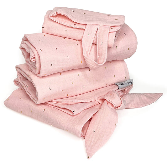 PINKIE Großes Set Muslin Light Pink
