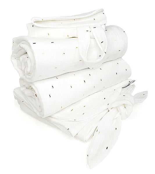 PINKIE Großes Set Muslin White