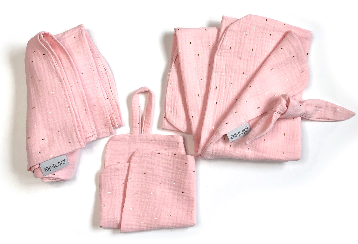 PINKIE Set  Muslin Light Pink